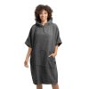 Ponczo kąpielowe unisex Homelevel, S-M, szary, bawełna organiczna, 54881.19.19
