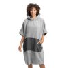Ponczo kąpielowe unisex Homelevel, S-M, szary, bawełna organiczna, 54881.22.19