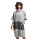 Ponczo kąpielowe unisex Homelevel, S-M, szary, bawełna organiczna, 54881.22.19