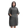 Dziecięce poncho kąpielowe Homelevel, 10-13 lat, Szary, Bawełna organiczna, 54880.19.43