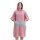 Dziecięce poncho kąpielowe Homelevel, 10-13 lat, różowy/szary, bawełna organiczna, 54880.10.43