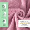 Dziecięce poncho kąpielowe Homelevel, 10-13 lat, różowy/szary, bawełna organiczna, 54880.10.43