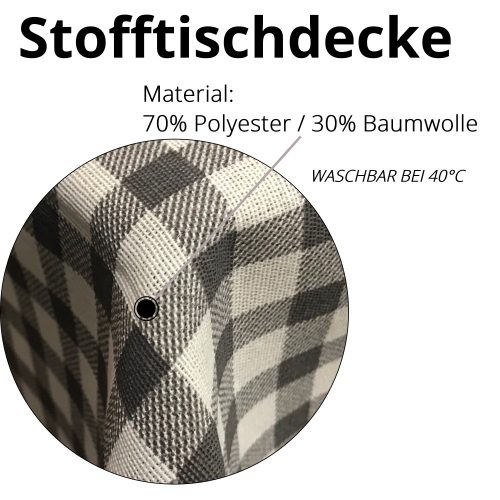 Obrus Jemidi, 135 x 225 cm, niebieski, poliester / bawełna, 55317.32.02