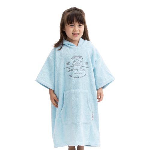 Dziecięce poncho kąpielowe Homelevel, 3-5 lat, Niebieski, Bawełna organiczna, 54976.1