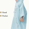 Dziecięce poncho kąpielowe Homelevel, 3-5 lat, Niebieski, Bawełna organiczna, 54976.1