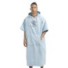 Ponczo kąpielowe z haftem Homelevel, L-XL, Niebieski, Bawełna organiczna, 54977.20
