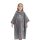 Dziecięce poncho kąpielowe Homelevel, 6-9 lat, szary, bawełna organiczna, 54978.42