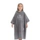 Dziecięce poncho kąpielowe Homelevel, 6-9 lat, szary, bawełna organiczna, 54978.42