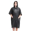Dziecięce poncho kąpielowe Homelevel, 10-13 lat, szary, bawełna organiczna, 54978.43