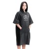Dziecięce poncho kąpielowe Homelevel, 10-13 lat, szary, bawełna organiczna, 54978.43