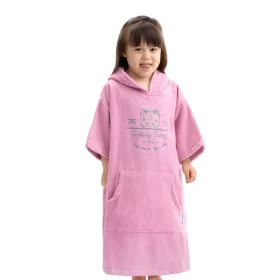   Dziecięce poncho kąpielowe Homelevel, 3-5 lat, Różowy, Bawełna organiczna, 54980.44