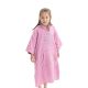Dziecięce poncho kąpielowe Homelevel, 6-9 lat, różowy, bawełna organiczna, 54980.42