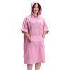 Dziecięce poncho kąpielowe Homelevel, 10-13 lat, różowy, bawełna organiczna, 54980.43
