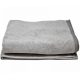 Ręcznik do sauny unisex Homelevel, 100 x 180 cm, Szary, Bawełna organiczna, 54937.03