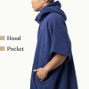 Ponczo Unisex Homelevel, L-XL, Niebieski, Bawełna organiczna, 54881.17.20