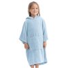 Dziecięce poncho kąpielowe Homelevel, 6-9 lat, Niebieski, Bawełna organiczna, 54880.23.42