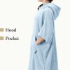Dziecięce poncho kąpielowe Homelevel, 10-13 lat, Niebieski, Bawełna organiczna, 54880.23.43