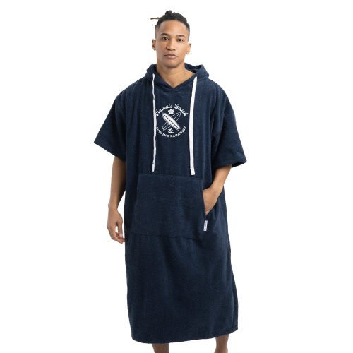 Homelevel Unisex Surf Poncho, L-XL, Niebieski, Bawełna organiczna, 54984.20