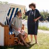 Homelevel Unisex Surf Poncho, L-XL, Niebieski, Bawełna organiczna, 54984.20