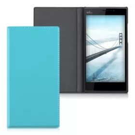   Etui na Wiko Ridge Fab, Skóra ekologiczna, Niebieski, 32189.23