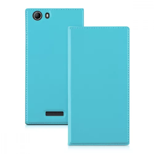 Etui na Wiko Ridge Fab, Skóra ekologiczna, Niebieski, 32189.23