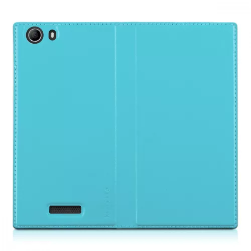 Etui na Wiko Ridge Fab, Skóra ekologiczna, Niebieski, 32189.23