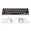 Osłona klawiatury Apple MacBook Air 13''/MacBook Pro Retina 13''-15'' (do połowy 2016), Kwmobile, Czarna, Silikon, 36293.01