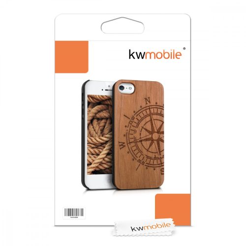 Etui do Apple iPhone 5 / iPhone 5s / iPhone SE, Drewno, Brąz, 38451.24