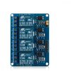 Zestaw 3 modułów przekaźnikowych z 4 kanałami 5V dla Arduino Raspberry Pi, Kwmobile, Multicolor, komponenty elektroniczne, 38814