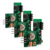 Zestaw 3 modułów bezprzewodowych 433 MHz dla Arduino i Raspberry Pi, Kwmobile, Green, Electronic Components, 38819