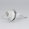 Kabel adapterowy 80cm z gniazdem E27 do sufitu, Kwmobile, biały, PVC, 38943