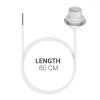 Kabel adapterowy 80cm z gniazdem E27 do sufitu, Kwmobile, biały, PVC, 38943