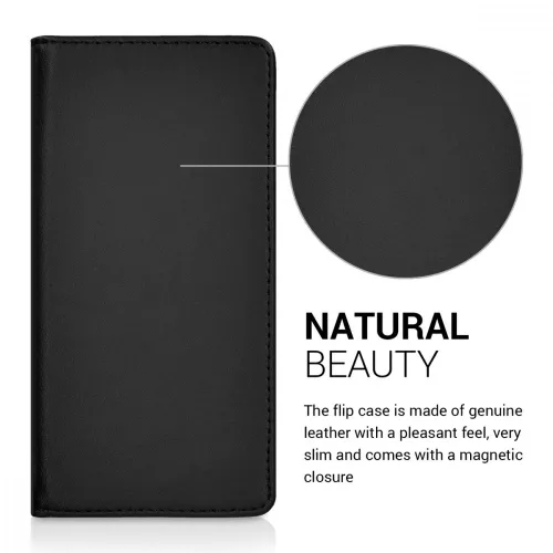 Etui do Samsunga Galaxy J5, Skóra Naturalna, Czarny, 39196.01