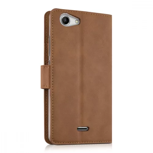 Etui na Wiko Pulp, Skóra ekologiczna, Brązowy, 36145.83