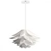 Lampa wisząca 90 cm z nowoczesnym abażurem IQ Jigsaw średnica 50 cm, Kwmobile, Biały, 39219