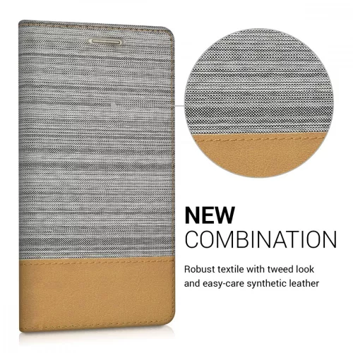 Etui do Huawei Honor 4C, tekstylne, szare, 35841.03