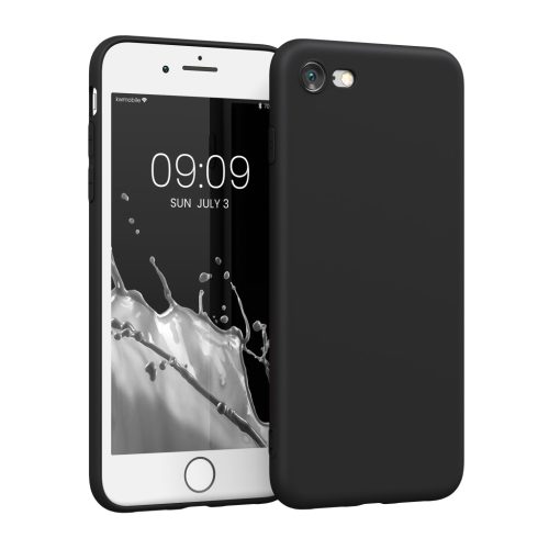 Etui Kwmobile do Apple iPhone SE (2022)/iPhone SE (2020)/iPhone 8, czarne, silikonowe, 39458.01