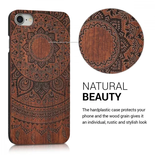 Etui do Apple iPhone 8 / iPhone 7 / iPhone SE 2, Drewno, Brązowy, 39462.03
