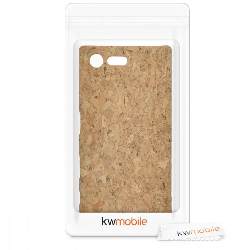 Etui do Sony Xperia X Compact, korek, brązowy, 39646.24