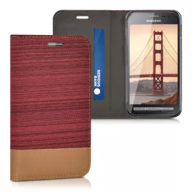   Etui do Samsunga Galaxy Xcover 3, Tekstylne, Czerwone, 38237.20