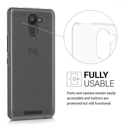 Pokrowiec na BQ Aquaris U Plus, silikon, przezroczysty, 39899.03