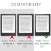 Etui do Kobo Aura H2O Edition 1, tekstylne, szare, 39970.19