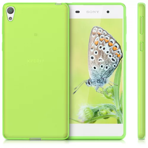 Etui do Sony Xperia E5, Silikon, Zielony, 40243.07