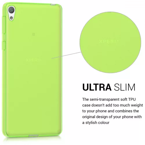 Etui do Sony Xperia E5, Silikon, Zielony, 40243.07