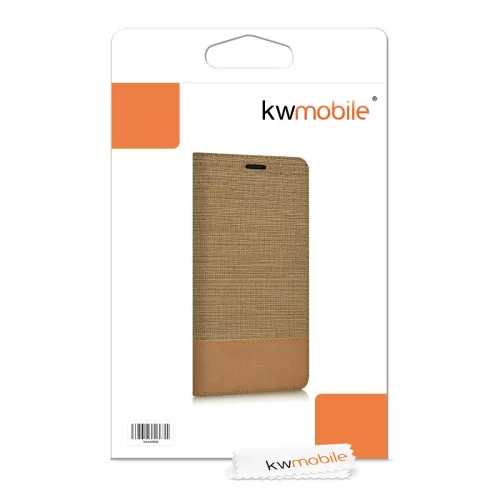 Etui na Elephone P9000, tekstylne, brązowe, 39259.34