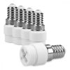 Zestaw 5 adapterów gniazd od E14 do G9, Kwmobile, biały, ceramiczny, 40402