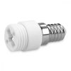 Zestaw 5 adapterów gniazd od E14 do G9, Kwmobile, biały, ceramiczny, 40402