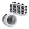 Zestaw 4 adapterów gniazd od E40 do E27, Kwmobile, biały, plastikowy, 40403