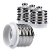 Zestaw 4 adapterów gniazd od E40 do E27, Kwmobile, biały, plastikowy, 40403