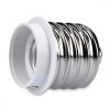 Zestaw 4 adapterów gniazd od E40 do E27, Kwmobile, biały, plastikowy, 40403